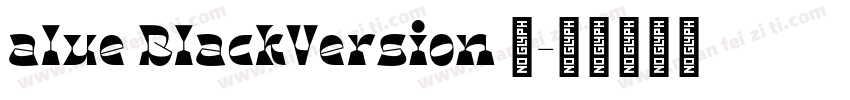 alue BlackVersion 1字体转换